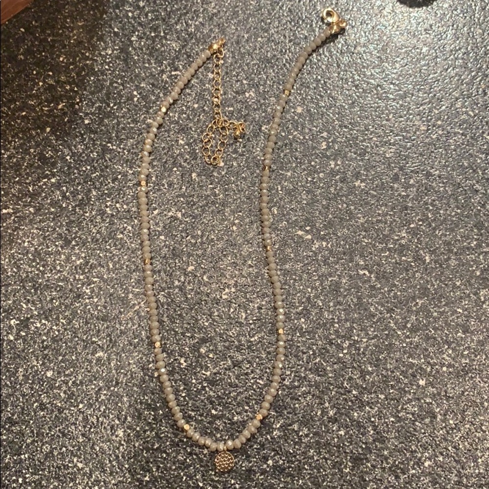 Beaded choker necklace